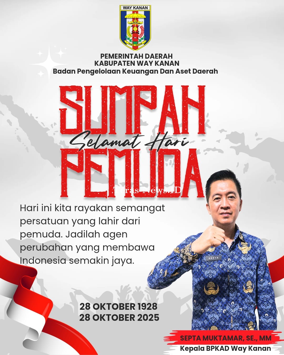 Selamat Hari Sumpah Pemuda Ke-97 Tahun 2025