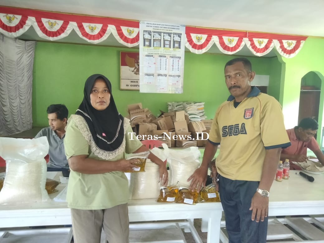 Kakam Gisting Jaya Menyalurkan Langsung Bantuan Beras Cadangan Pangan Pemerintah (CPP) 