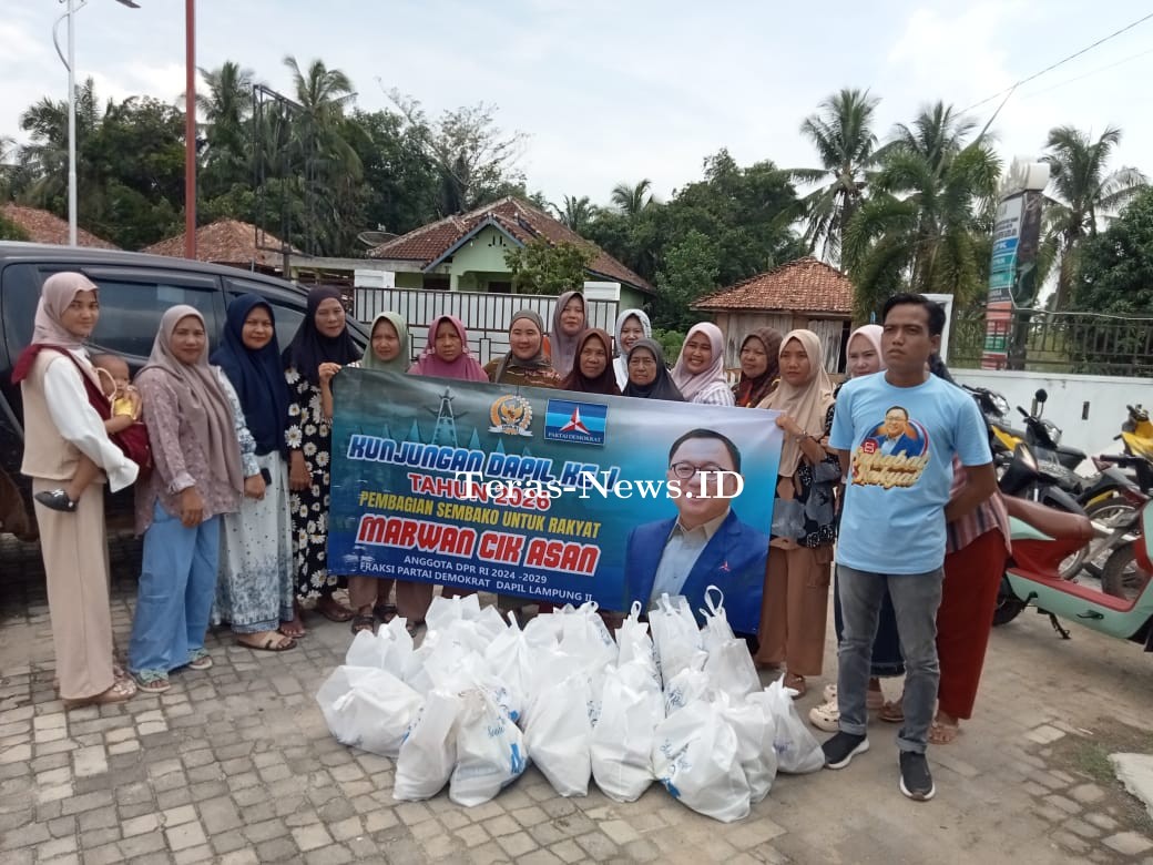 Anggota DPR RI Lampung Marwan Cik Asan Kunjungi Kampung Karta Jaya 